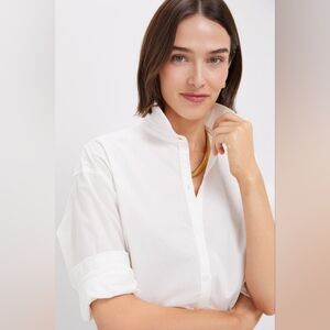 NWT TuckernuckWhite Wexler Cotton Button Down Size Large In White